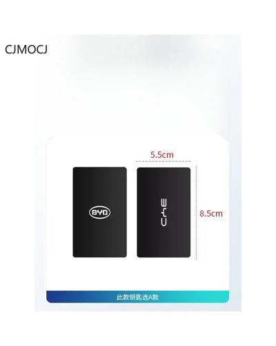 Funda para llave de coche de aleación de Zinc con tarjeta NFC para BYD