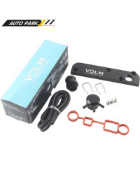 Billet PCV Kit de eliminación de placa, adaptador de renovación para motores VolkswagenVW/Audi/SEAT/Skoda EA113 con logotipo V