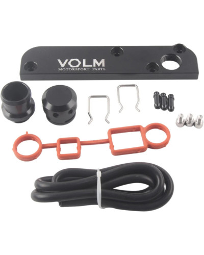 Billet PCV Kit de eliminación de placa, adaptador de renovación para motores VolkswagenVW/Audi/SEAT/Skoda EA113 con logotipo V