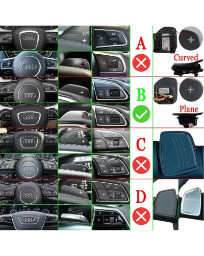 Extensión de palanca de cambios de paleta de aleación de aluminio para Audi, A3, S3, 8V, A4, S4, A5, S5, B8.5, A6, S6, A7, S7, C