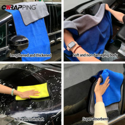 MicrofiberTowel Car Wash Supplies Large Size Car Detailing Cloth Auto Cleaning Extra Soft Cloth Fast Drying Car Wash Accessorie