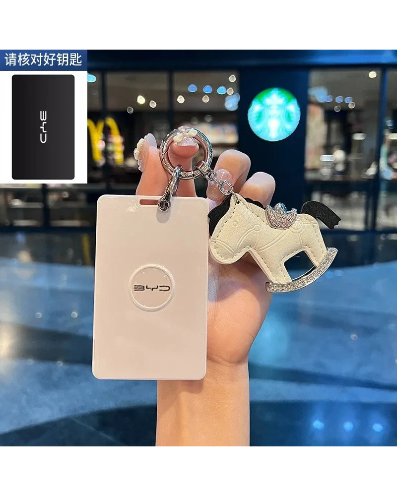 Funda para llave de coche con tarjeta NFC, carcasa Fob para BYD Qin Pl