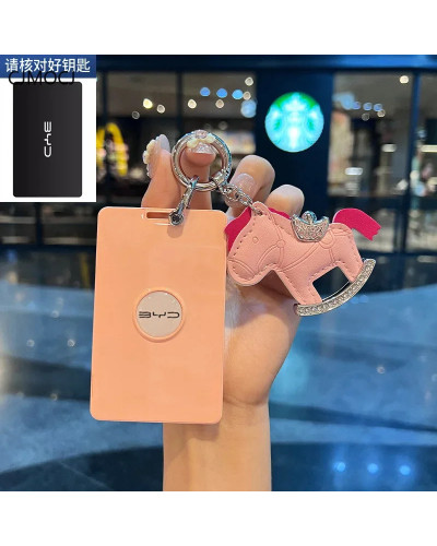 Funda para llave de coche con tarjeta NFC, carcasa Fob para BYD Qin Pl