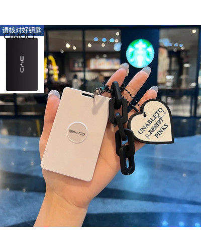 Funda para llave de coche con tarjeta NFC, carcasa Fob para BYD Qin Pl