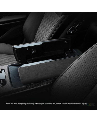 Adecuado para BYD Han Alcantara cubierta de caja de reposabrazos centr
