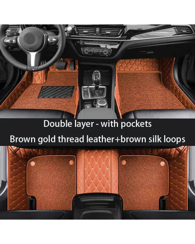 Rouze-alfombrillas personalizadas para coche, accesorio para el suelo,