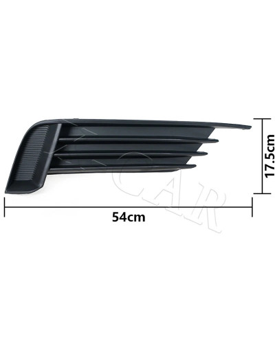 Parrillas de luz antiniebla del parachoques delantero del coche, accesorios de cubierta embellecedora para AUDI A3, 2013, 2014, 