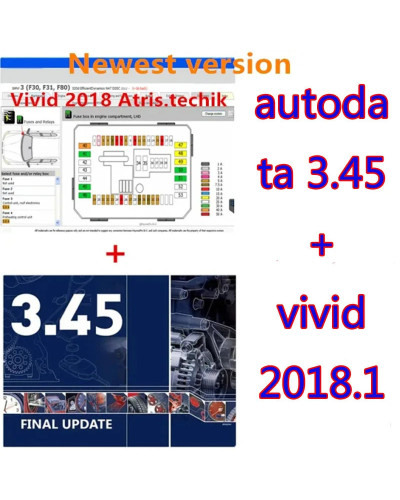 2024 Hot AutoData 3.45 Car Software + Vivid Workshop Data Atris-Stakis