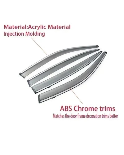 Visera de ventana de coche para BYD Song Plus 2020-2024, Deflector de 