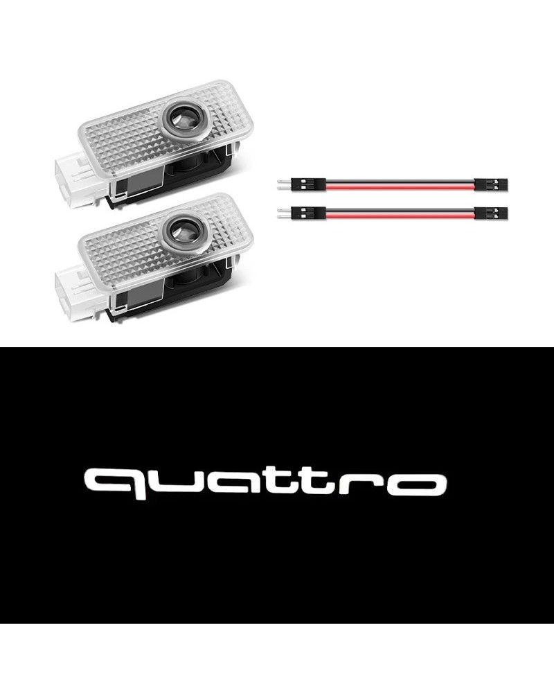 Luces de bienvenida para puerta de coche, lámparas de proyector Led, d