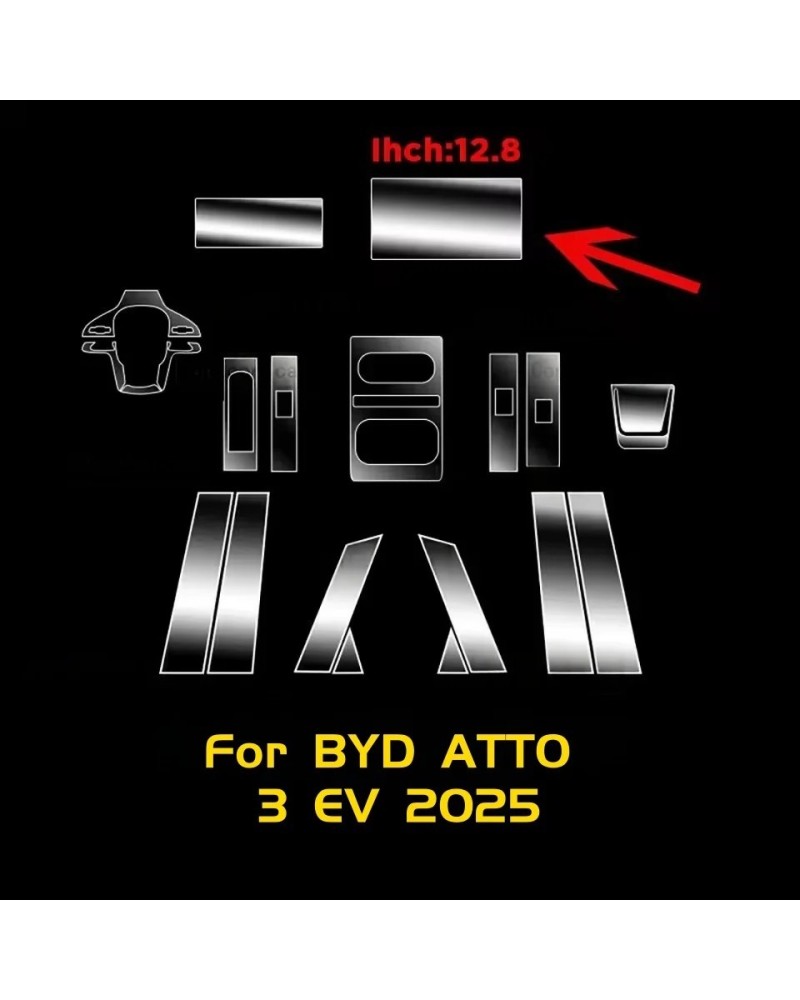 Película protectora transparente de TPU para BYD ATTO 3 EV 2025, acces