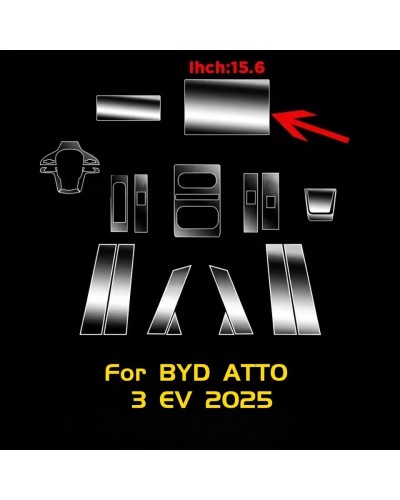 Película protectora transparente de TPU para BYD ATTO 3 EV 2025, acces