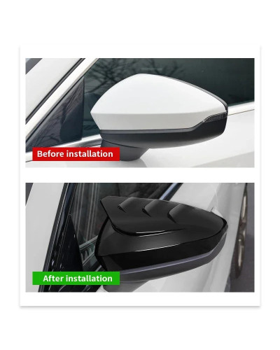 Cubierta de espejo retrovisor para Audi A3 8Y 2021 2020 Sportback Limousine Sedan, patrón de fibra de carbono, accesorios exteri