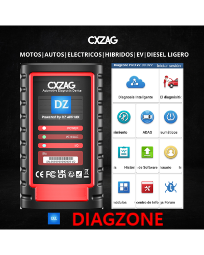 SCANNER DIAGZONE + VOITURES et CAMIONS + CAN FD