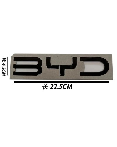 BYD SEALU dmi Black Warrior logo ennegrecido EV letra trasera logo mod