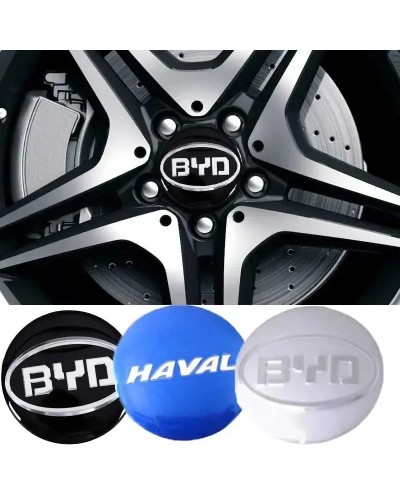 4 Uds. Tapas universales para centro de rueda de coche de 56mm, pegati