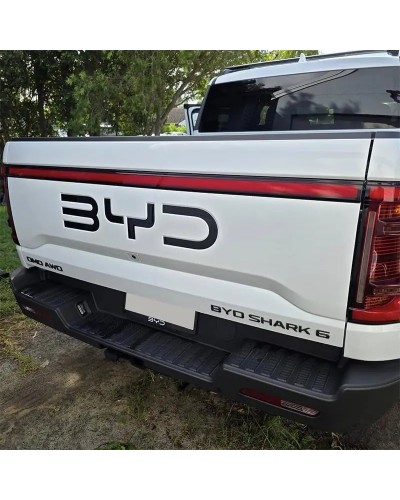 Adecuado para cubierta de insignia trasera BYD Shark 6, plástico ABS, 