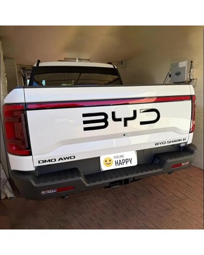 Adecuado para cubierta de insignia trasera BYD Shark 6, plástico ABS, 