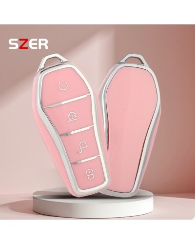 Nueva funda de TPU para llave a distancia de coche, carcasa para BYD S