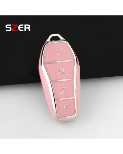 Nueva funda de TPU para llave a distancia de coche, carcasa para BYD S