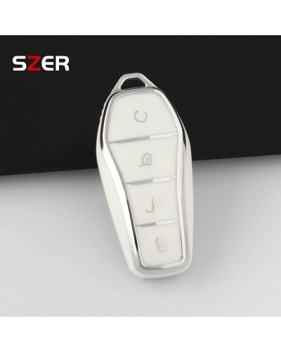Nueva funda de TPU para llave a distancia de coche, carcasa para BYD S