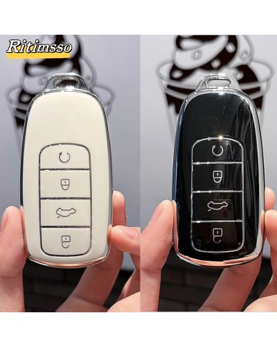 Funda para llave de coche de TPU a la moda para Chery Tiggo 8 Pro Tigg