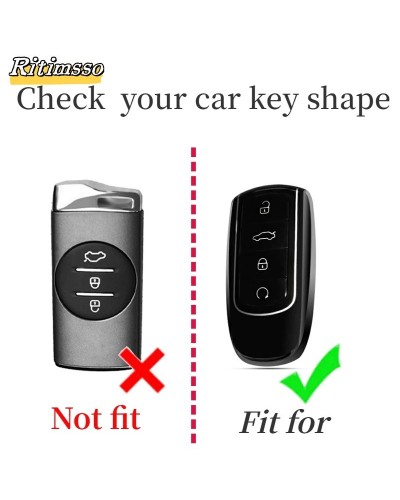 Funda para llave de coche de TPU a la moda para Chery Tiggo 8 Pro Tigg