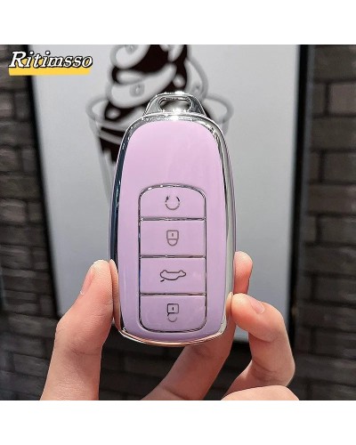 Funda para llave de coche de TPU a la moda para Chery Tiggo 8 Pro Tigg