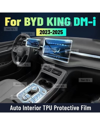 Película protectora Interior antiarañazos para BYD KING DM i 2023 2024