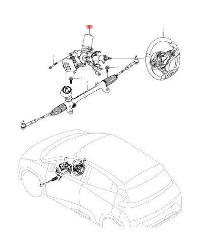 Sistema de dirección Para coche, accesorios originales Para Byd Seagul