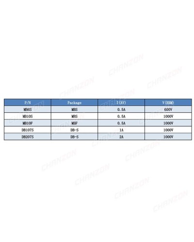 Puente rectificador de diodo SMD MB6S MB10S MB10F DB107S DB207S 0.5A 1
