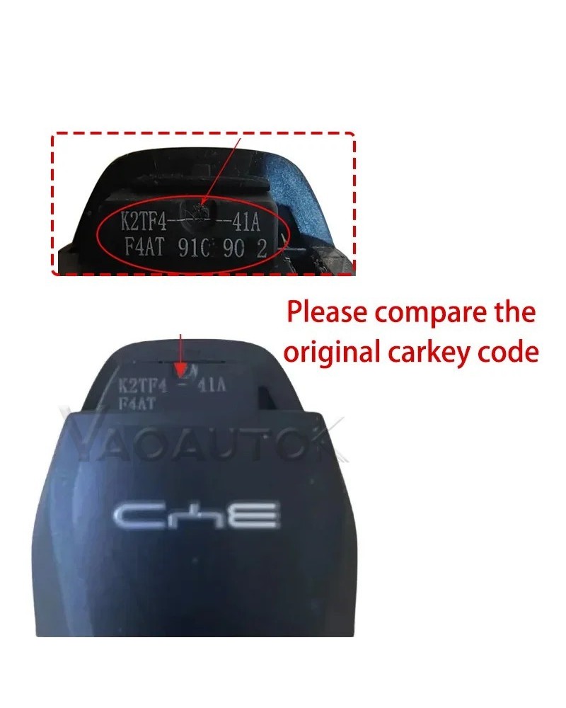 Llave remota inteligente de coche de 433MHz para BYD Qin PLUS DM-i QIN