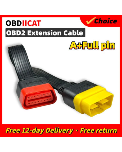 Universal 16 Pin Male To 16 Pin Female OBD 2 OBD II Extension Connecto