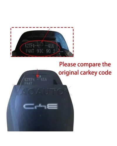 Llave remota inteligente de coche de 433MHz para BYD Qin PLUS DM-i QIN