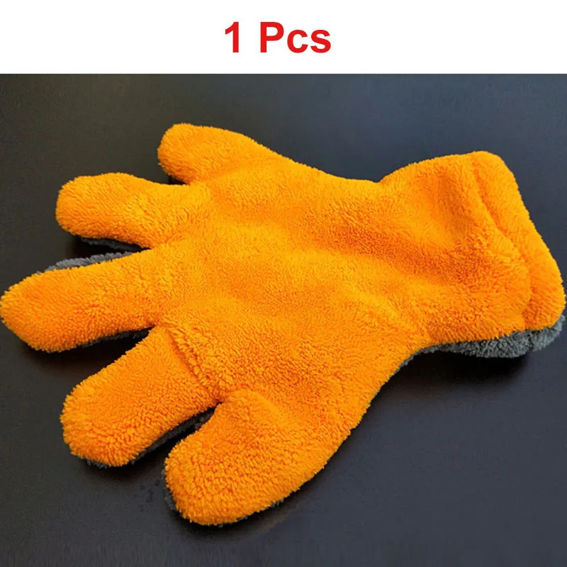 1 Pcs Ultra-Luxury Microfiber Car Wash Gloves Car Cleaning Tool Home use Multi-function Cleaning Brush Detailing