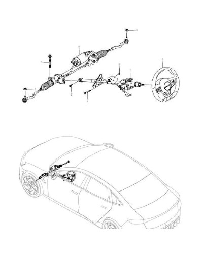 Sistema de dirección Para coche, accesorios originales Para herramient