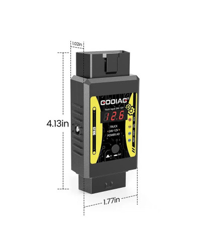 GODIAG GT106 24V to 12V Heavy Duty Truck Adapter for X431 easydiag/ Go