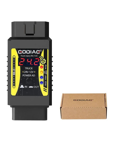 GODIAG GT106 24V to 12V Heavy Duty Truck Adapter for X431 easydiag/ Go