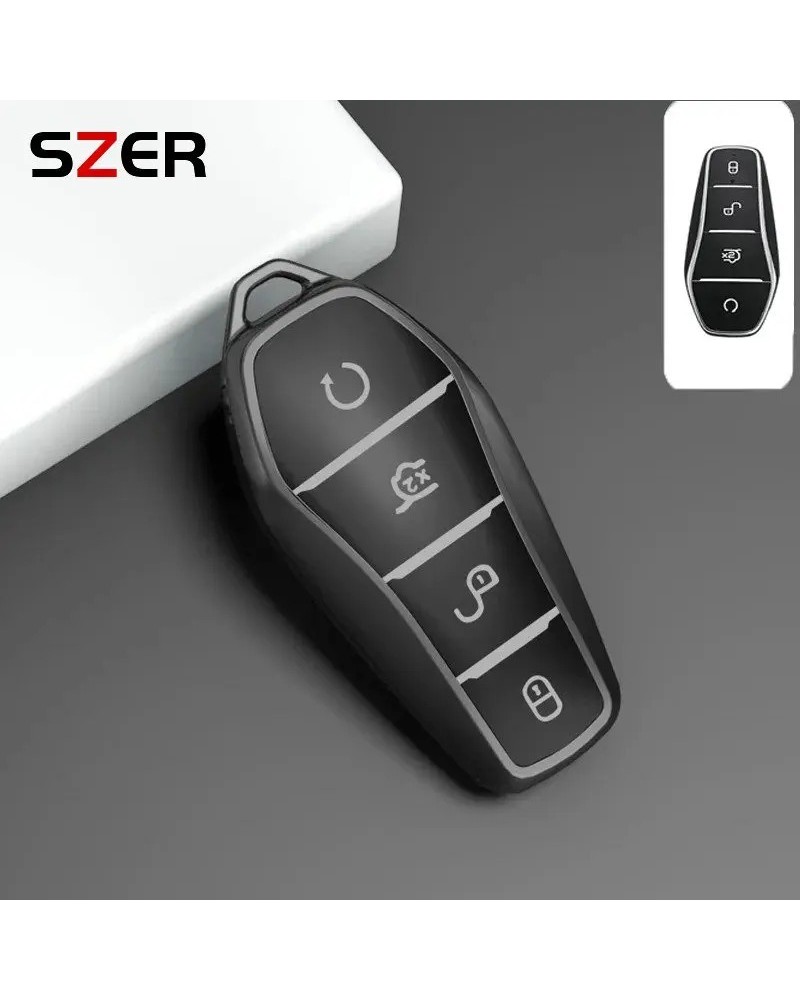 Funda de TPU para llave de coche, cubierta completa, soporte de protec