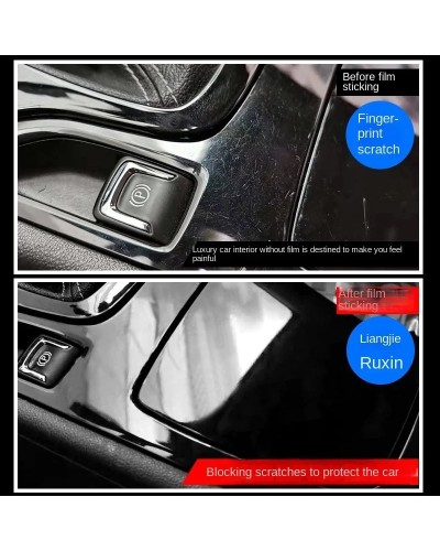 Consola central de puerta de coche, película protectora de TPU para na