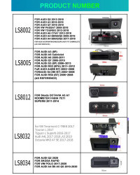 CVBS-cámara trasera para coche, dispositivo AHD 1080P 720P para Volkswagen Passat CC B6 B7 Skoda Octavia Tiguan Audi A4 B8 Q3 Q5