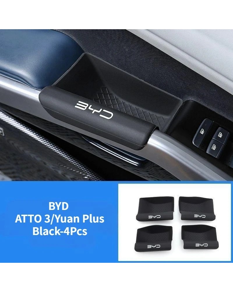 BYD ATTO 3 Yuan Plus caja de almacenamiento para puerta de coche cuatr