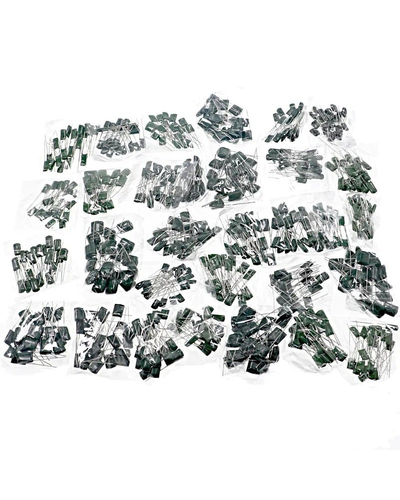 Kit surtido de condensadores de película Mylar, 620 unids/lote, 31 val