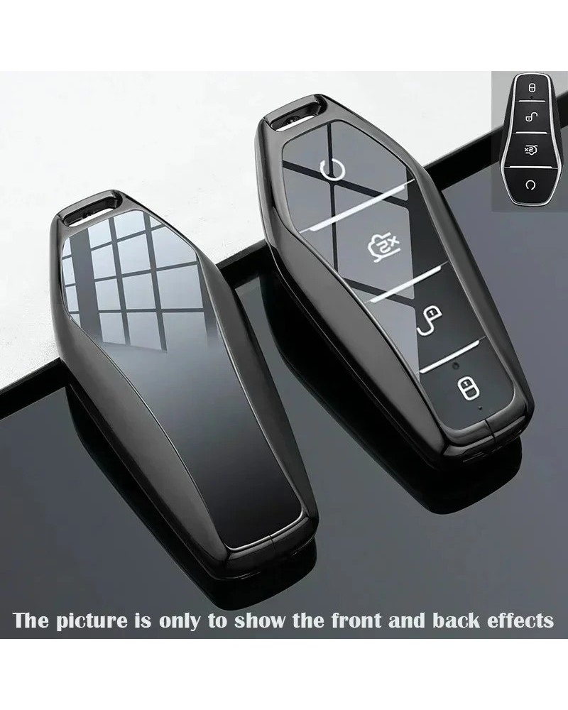Funda para llave remota de coche de aleación de Zinc a la moda, funda 