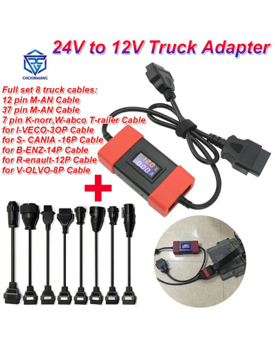 24V to 12V Truck Connector 24 Volt to 12 Volt Heavy Duty Truck Diesel 