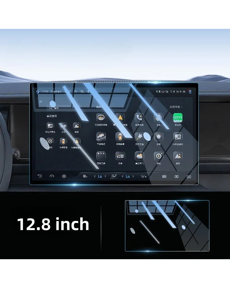 Para BYD SHARK 2024 2025 vidrio templado navegación Interior del coche