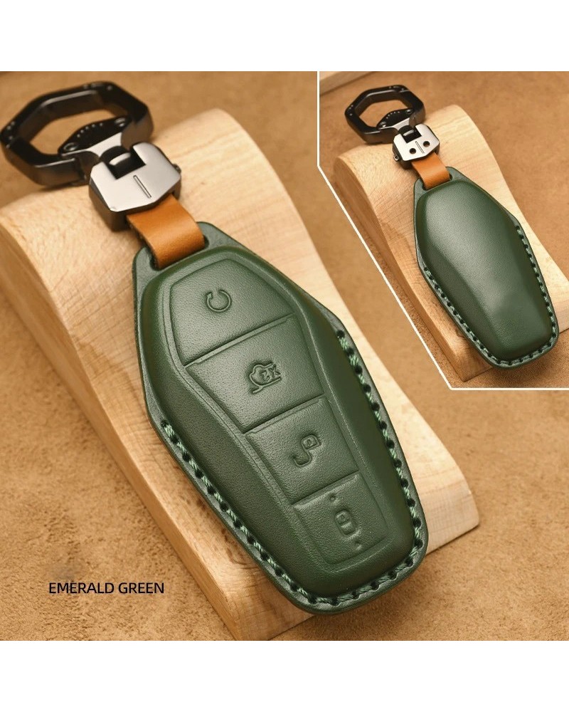 Funda de cuero para mando a distancia de coche, cubierta de llavero pa