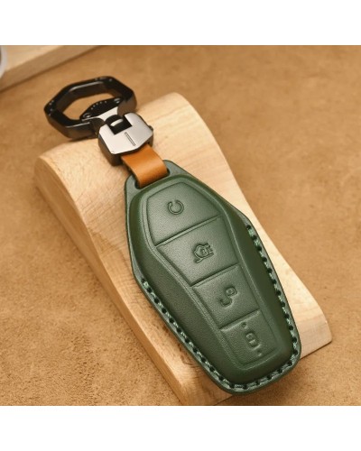 Funda de cuero para mando a distancia de coche, cubierta de llavero pa