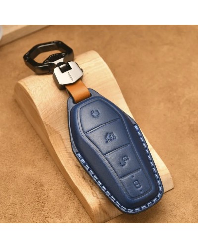 Funda de cuero para mando a distancia de coche, cubierta de llavero pa