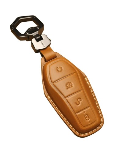 Funda de cuero para mando a distancia de coche, cubierta de llavero pa